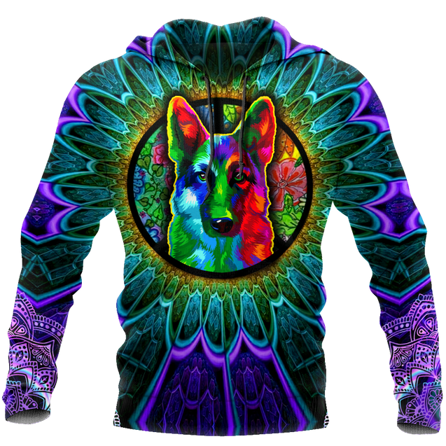 Psychedelic Hippie German Shepherd Unisex Shirts VP17102002