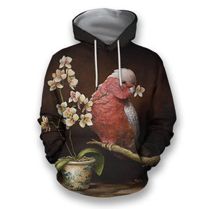 All Over Printed Parrots Shirts H316B-Apparel-HbArts-Hoodies-S-Vibe Cosy™