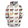 3D All Over Print Cow Hoodie <White>-Apparel-RoosterArt-Hoodie-S-Vibe Cosy™