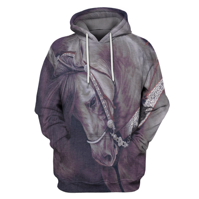 3D All Over Print Horse Hoodie-Apparel-6teenth World-Hoodie-S-Vibe Cosy™