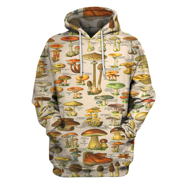 3D All Over Print Champignons Hoodie-Apparel-6teenth World-Hoodie-S-Vibe Cosy™