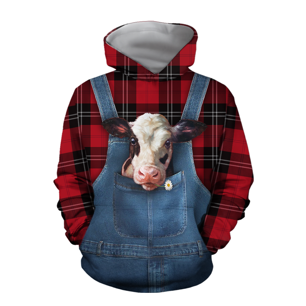 Baby Dairy Cow Hoodie T-Shirt Sweatshirt for Men and Women Pi130202-Apparel-NM-Hoodie-S-Vibe Cosy™