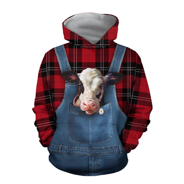 Baby Dairy Cow Hoodie T-Shirt Sweatshirt for Men and Women Pi130202-Apparel-NM-Hoodie-S-Vibe Cosy™