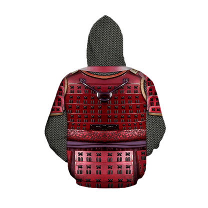 3D All Over Printed Samurai Red Armor-Apparel-6teenth World-T-Shirt-S-Vibe Cosy™