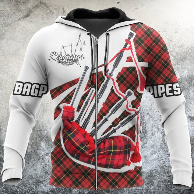 Bagpipes music 3d hoodie shirt for men and women HG HAC100105-Apparel-HG-Zip hoodie-S-Vibe Cosy™