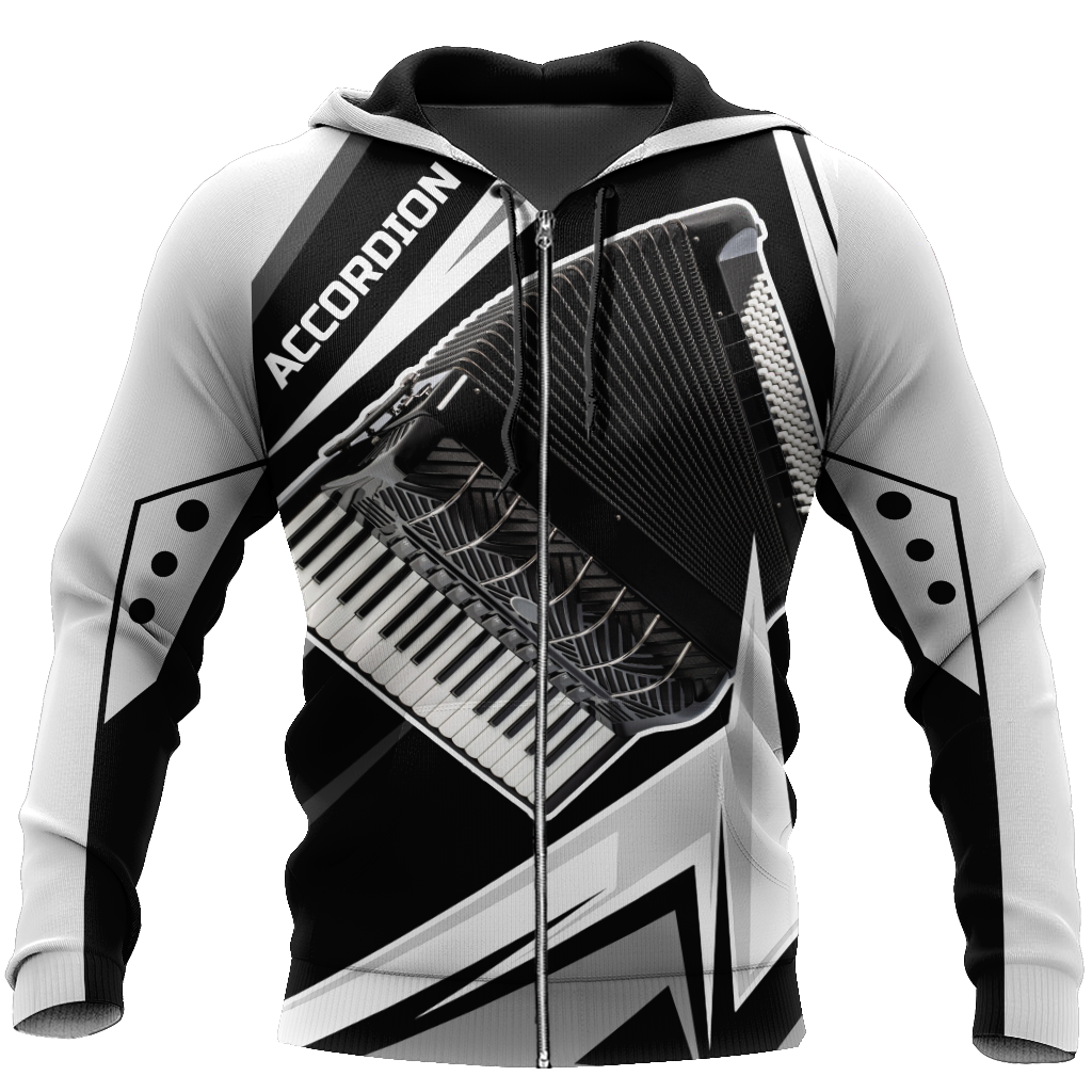 Accordion music 3d hoodie shirt for men and women HG HAC040201-Apparel-HG-Zip hoodie-S-Vibe Cosy™