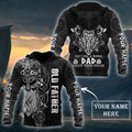Customize Viking Dad All Over Print Shirts-Apparel-HP Arts-Zipped Hoodie-S-Vibe Cosy™