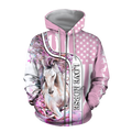 Beautiful Love Horse winter set for Women Pi091203-Apparel-NNK-Zipped Hoodie-S-Vibe Cosy™