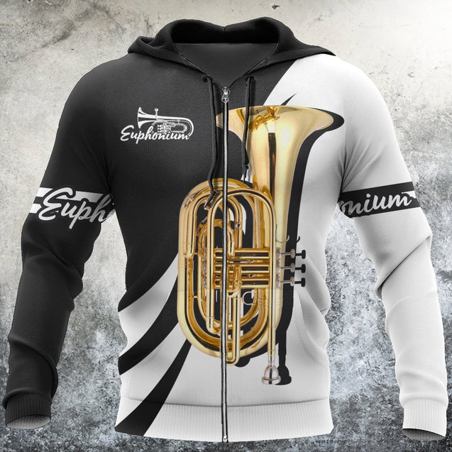 Euphonium music 3d hoodie shirt for men and women HG HAC040106-Apparel-HG-Zip hoodie-S-Vibe Cosy™