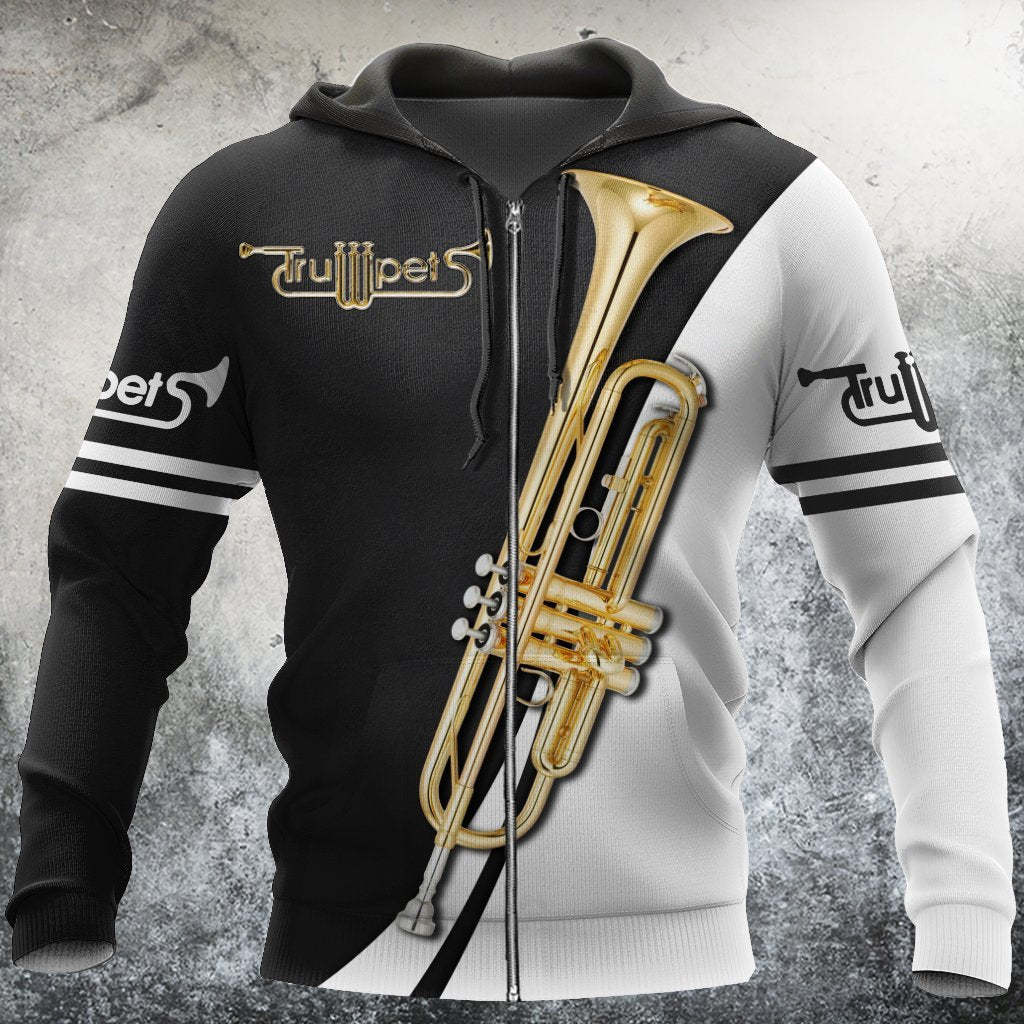 Trumpet music 3d hoodie shirt for men and women HG HAC16124-Apparel-HG-Zip hoodie-S-Vibe Cosy™