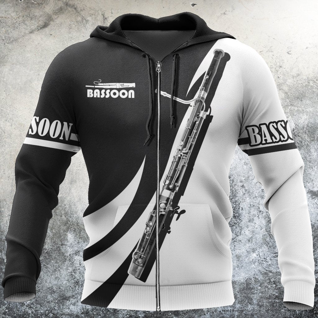 Bassoon music 3d hoodie shirt for men and women HG HAC24121-Apparel-HG-Zip hoodie-S-Vibe Cosy™
