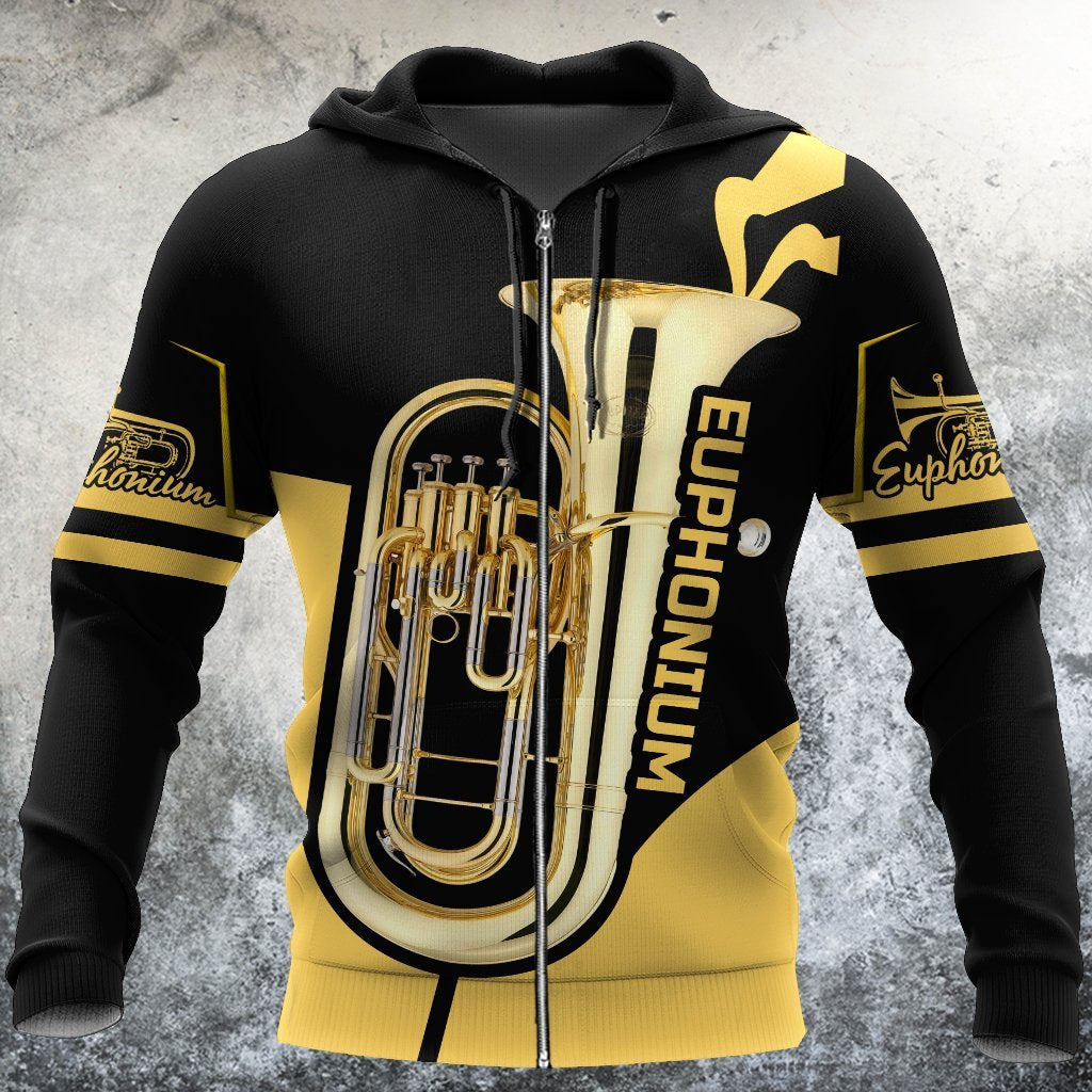 Euphonium music 3d hoodie shirt for men and women HG HAC090110-Apparel-HG-Zip hoodie-S-Vibe Cosy™