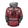 3D All Over Printed Samurai Red Armor-Apparel-6teenth World-ZIPPED HOODIE-S-Vibe Cosy™