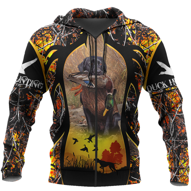 Mallard Duck Hunting 3D All Over Printed Shirts for Men and Women AM161101-Apparel-TT-Zipped Hoodie-S-Vibe Cosy™