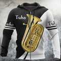 Tuba music 3d hoodie shirt for men and women HG HAC16125-Apparel-HG-Zip hoodie-S-Vibe Cosy™