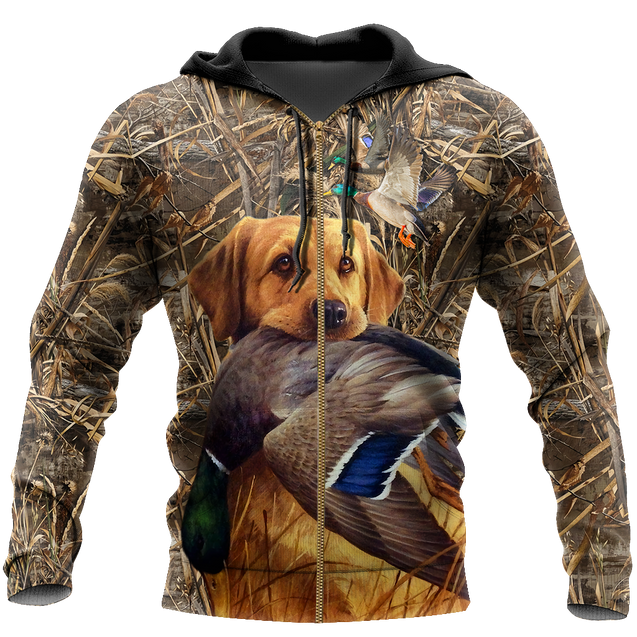Mallard Duck Hunting 3D All Over Printed Shirts for Men and Women AM281001-Apparel-TT-Zipped Hoodie-S-Vibe Cosy™
