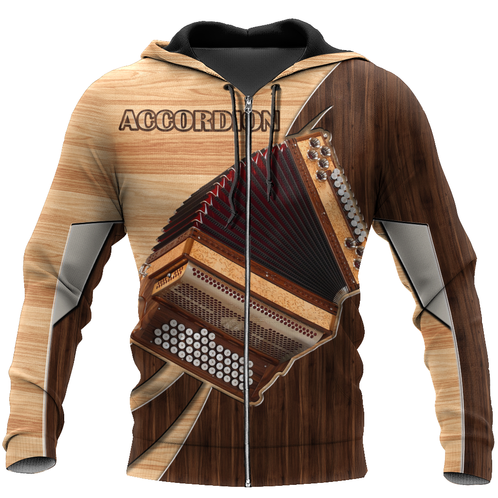 Accordion music 3d hoodie shirt for men and women HG HAC280201-Apparel-HG-Zip hoodie-S-Vibe Cosy™
