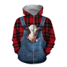 Baby Dairy Cow Hoodie T-Shirt Sweatshirt for Men and Women Pi130202-Apparel-NM-Zip hoodie-S-Vibe Cosy™