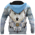 Native Wolf 3D All Over Print Hoodie T Shirt For Men and Women NTN09052002