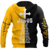 Premium Christian Jesus Catholic Customize Name 3D Printed Unisex Shirts