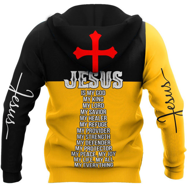 Premium Christian Jesus Custom Name 3D Printed Unisex Shirts