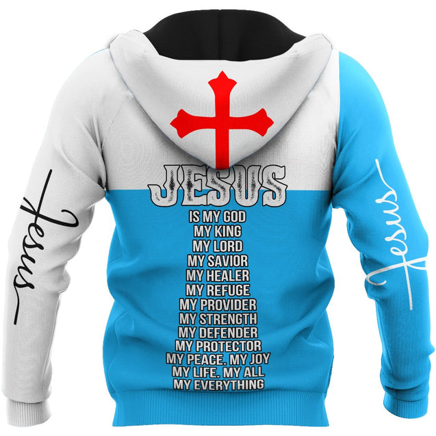 Premium Christian Jesus Custom Name 3D Printed Unisex Shirts