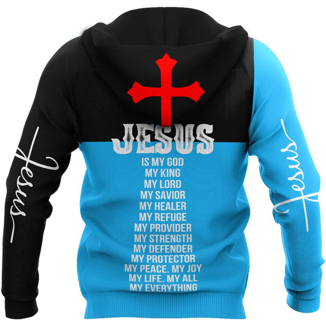 Premium Christian Jesus Custom Name 3D Printed Unisex Shirts