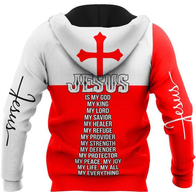 Premium Christian Jesus Catholic Customize Name 3D Printed Unisex Shirts