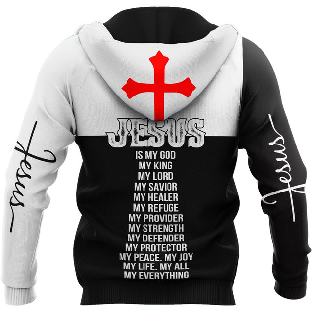 Premium Christian Jesus Custom Name 3D Printed Unisex Shirts