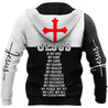 Premium Christian Jesus Custom Name 3D Printed Unisex Shirts