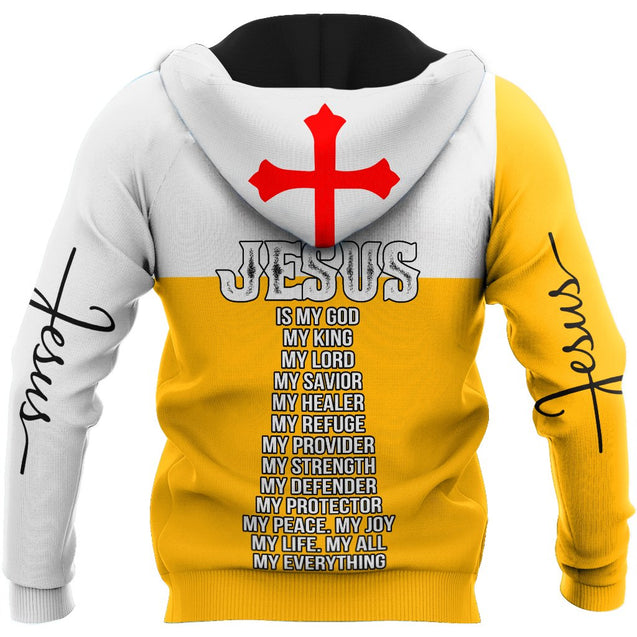 Premium Christian Jesus Custom Name 3D Printed Unisex Shirts