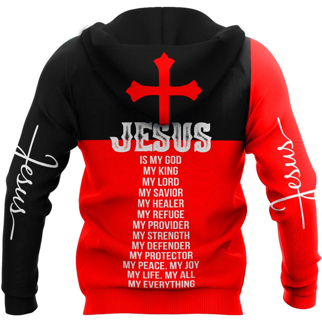 Premium Christian Jesus Catholic Customize Name 3D Printed Unisex Shirts