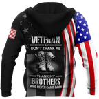 Honor The Fallen US Veteran3D All Over Printed Shirts For Men and Women MH1509203