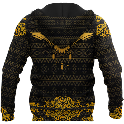 Eagle Gold Pattern 3D All Over Printed Shirts For Men