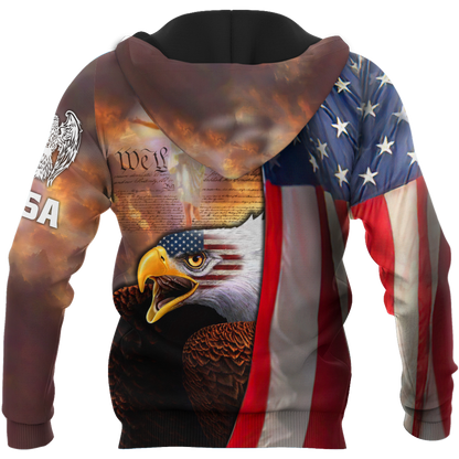 America Eagle Hoodie 3D All Over Printed Shirts For Men VP23092001-LAM