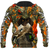 Duck Hunting Labrador Retriever Orange Camo 3D All Over Print  Hoodie Pi17082001S