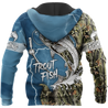 Trout Fishing blue Tattoo camo shirts for men and women TR2108202