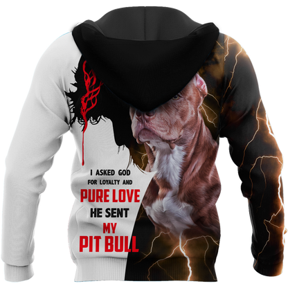 Premium God Sent Me My Pit Bull Unisex Shirts DL1006206