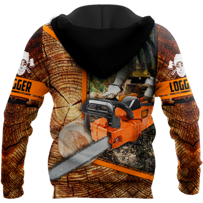 Logger Chainsaw 3D Unisex Hoodie TR1111204XT