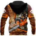 Logger Chainsaw 3D Unisex Hoodie TR1111204XT