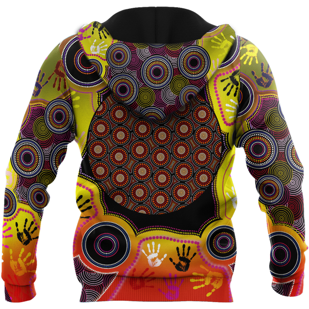 Aboriginal Indigenous Circle Dot Painting Hand Art Shirt For Men And Women