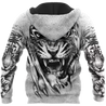 3D Tiger Tattoo Potrait  Over Printed Shirt for Men and Women