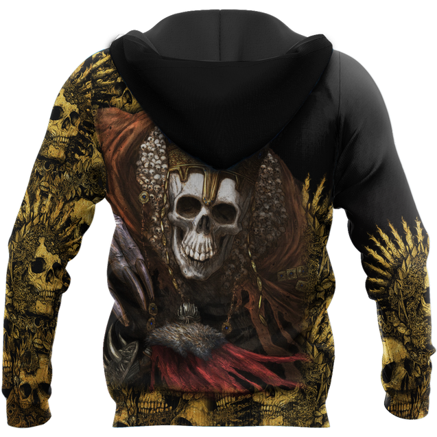 Unique King Skull Hoodie For Men And Women MEI