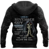 November Guy Skull 3D All Over Printed Shirts JJW28102005