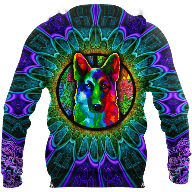 Psychedelic Hippie German Shepherd Unisex Shirts VP17102002