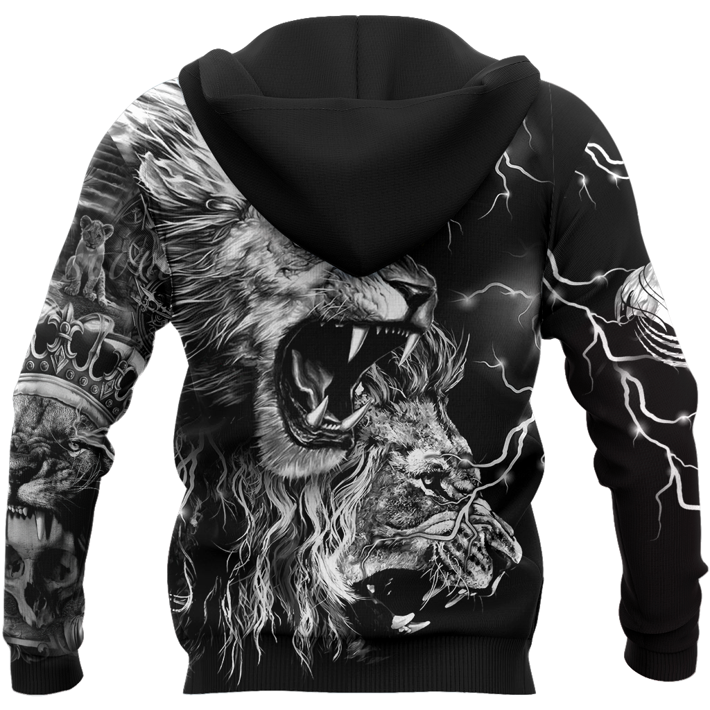 Lion Tattoo Thunder 3D All Over Printed  Unisex Shirts