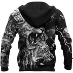 Lion Tattoo Thunder 3D All Over Printed  Unisex Shirts