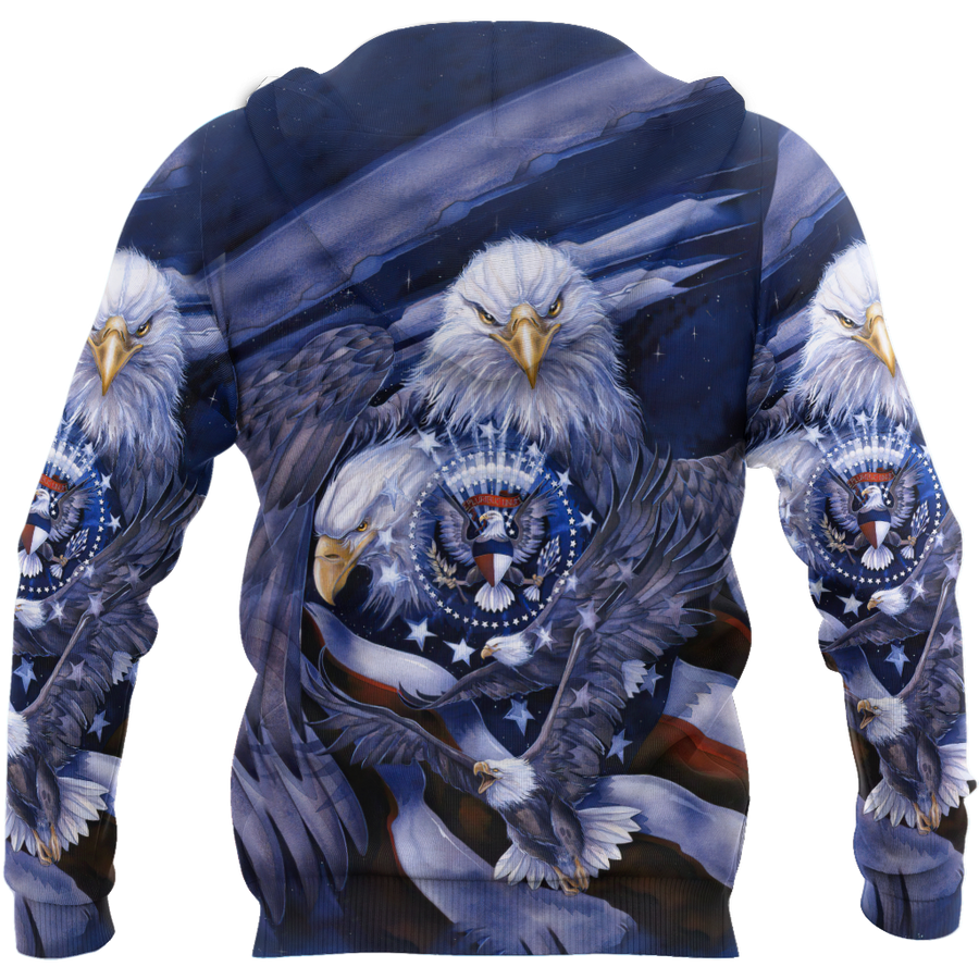 American Spirit Eagle 3D All Over Print  Hoodie DL20219