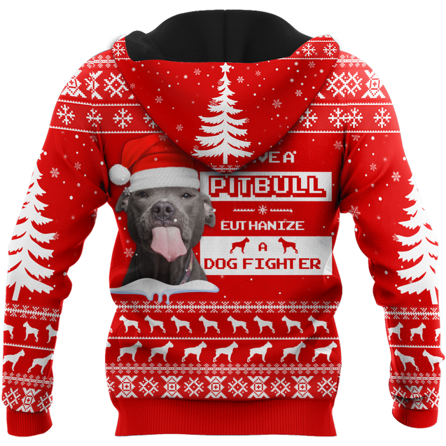 Save A Pit Bull Christmas Shirt for Men and Women NDD08102002