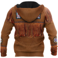 Native Cowboy Jacket No1 Cosplay 3D Over Printed Unisex Deluxe Hoodie ML